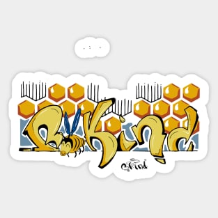 Be Kind Honeycomb Sticker